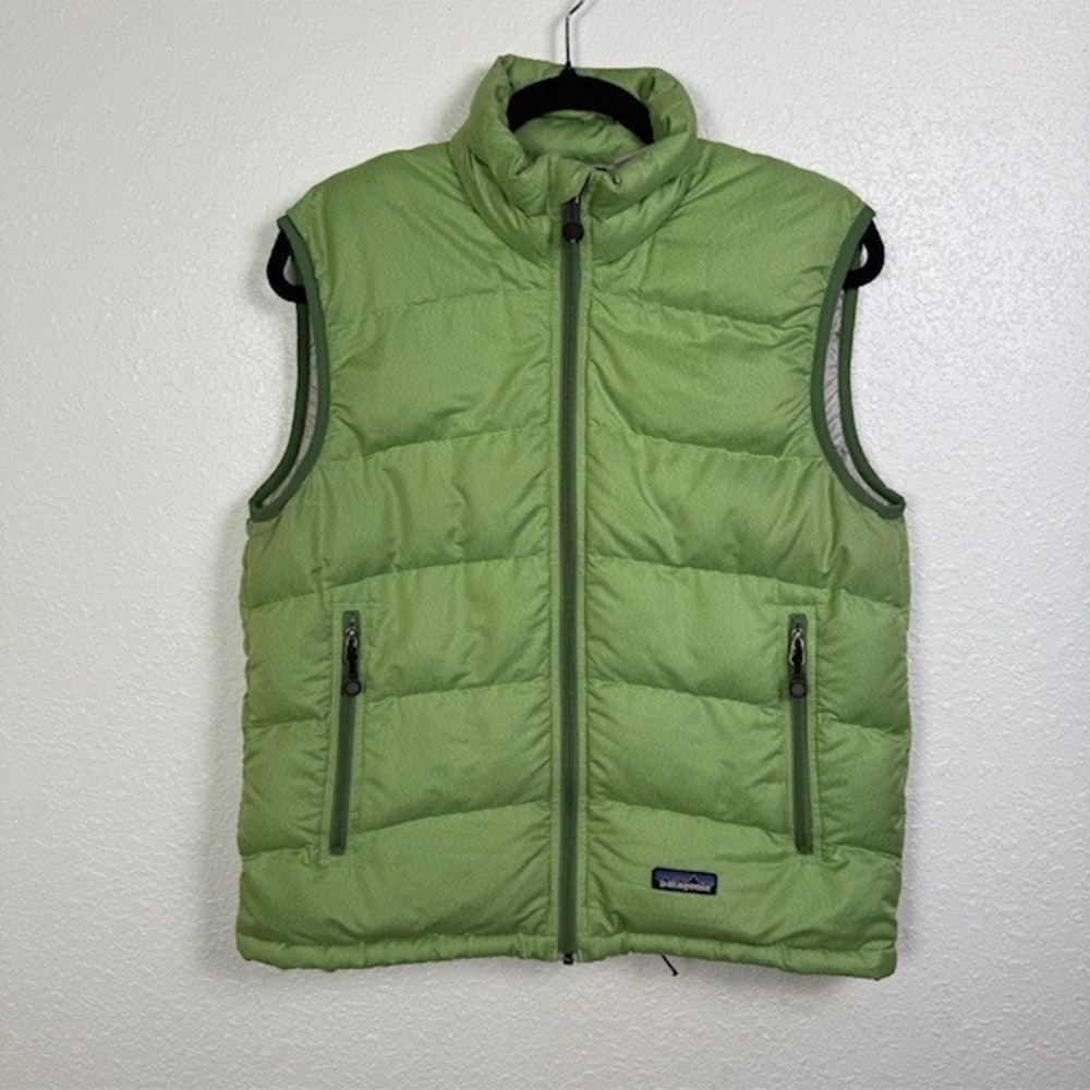 Patagonia Goose Down Vest 84640‎ Puffer Sleeveless Jacket Green Small